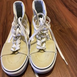 Yellow high top Vans. Only worn a few times. From Urban outfitters.